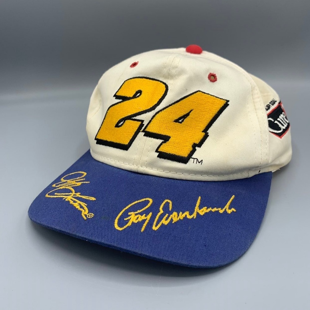 Vtg Chase Authentics Jeff Gordon Cure 2000 Leukemia Racing For A Reason Hat 24